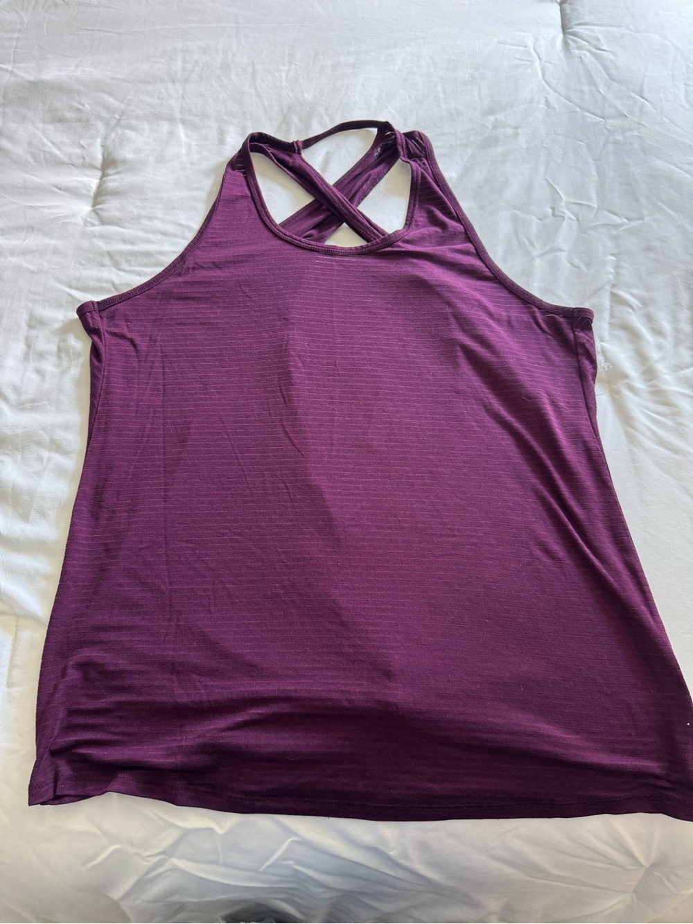 Athleta Plum Cross-Back Tank Top